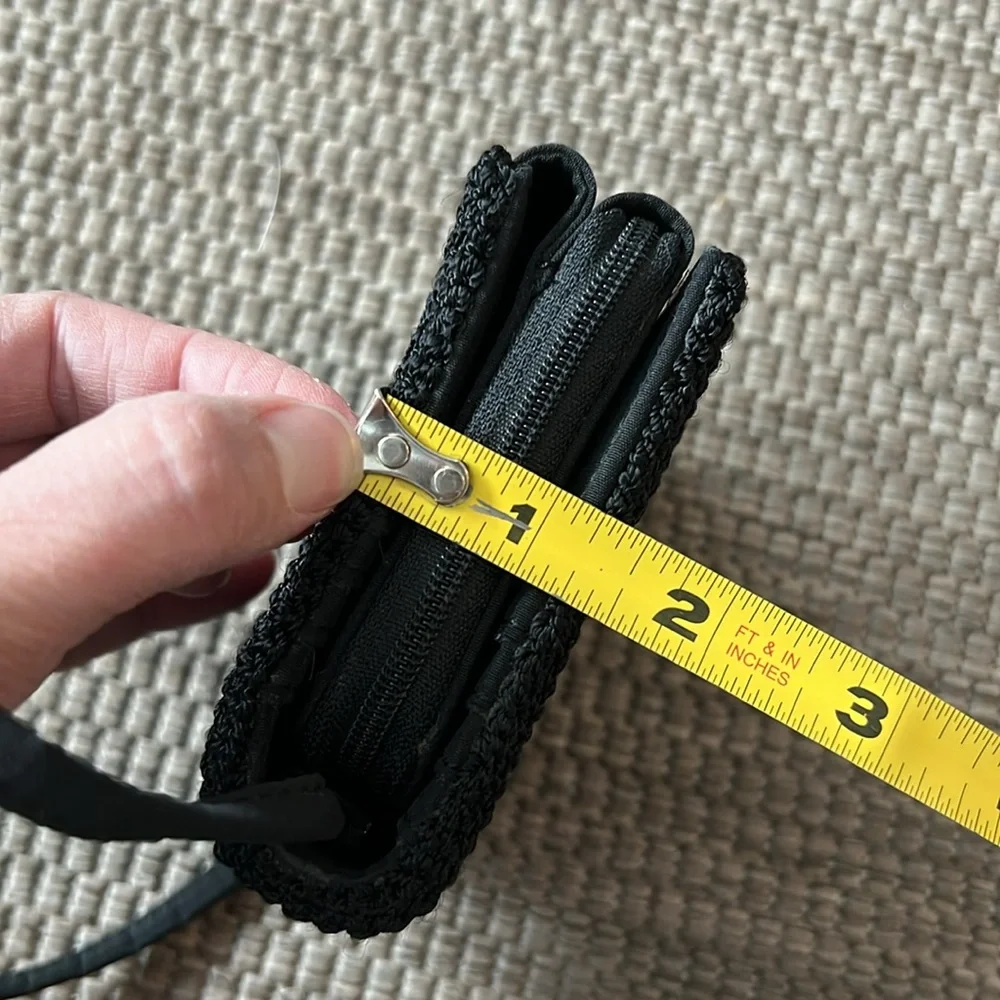 The Sak black crochet Small wallet bag